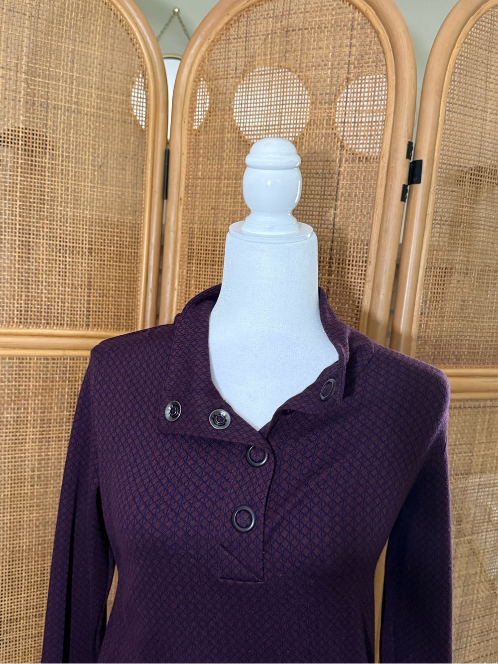Merrell Button Neck Long Sleeve Top - Picture 6 of 9